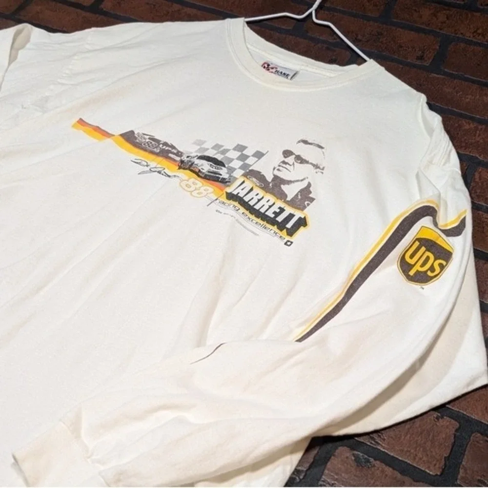 Dale Jarrett #88 UPS Vintage NASCAR Racing LS Tee Men's L‎ | Retro Sportswear